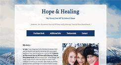 Desktop Screenshot of hopeandhealingbook.com