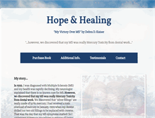 Tablet Screenshot of hopeandhealingbook.com